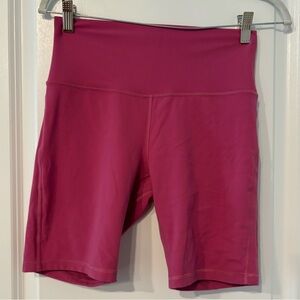 Lululemon pink biker shorts 6”